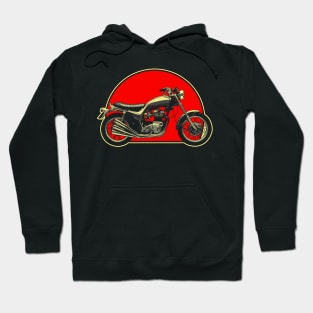 BSA-Triumph X-75 Hurricane 1973 Retro Red Circle Motorcycle Hoodie